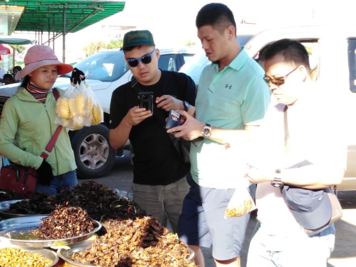 Between Phnom Penh -> Spider market -> Siem Reap