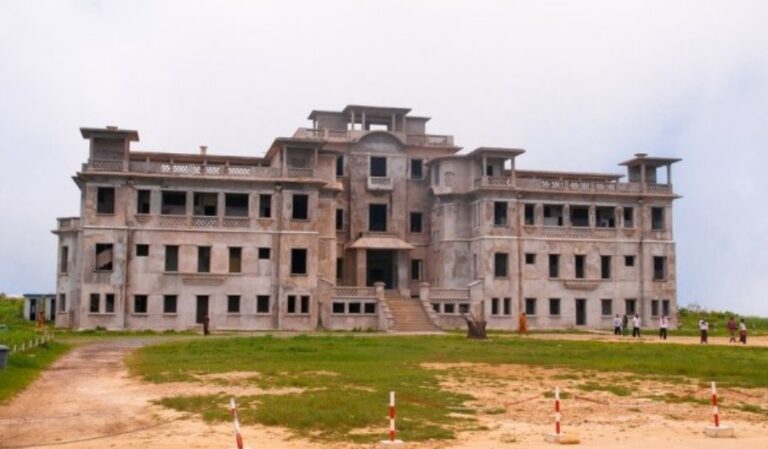 Old casino on bokor hill